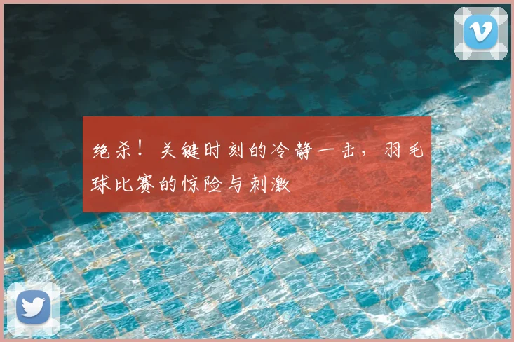 绝杀！关键时刻的冷静一击，羽毛球比赛的惊险与刺激